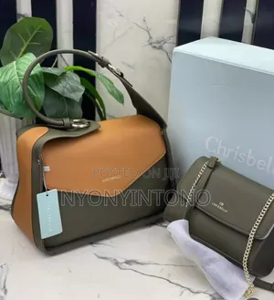 Chris Bella Two-Tone Top Handle Bag