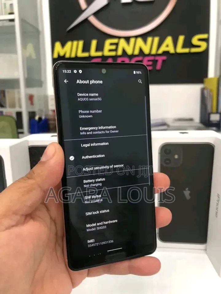 Sharp Aquos sense5G 64 GB Gold