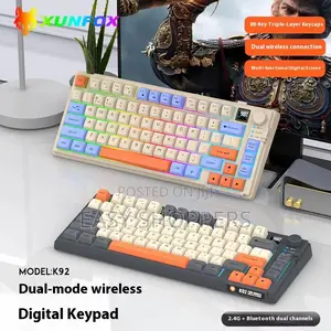 Xunfox 84 Keys Mechanical Keyboard, Wireless Gaming Keyboard