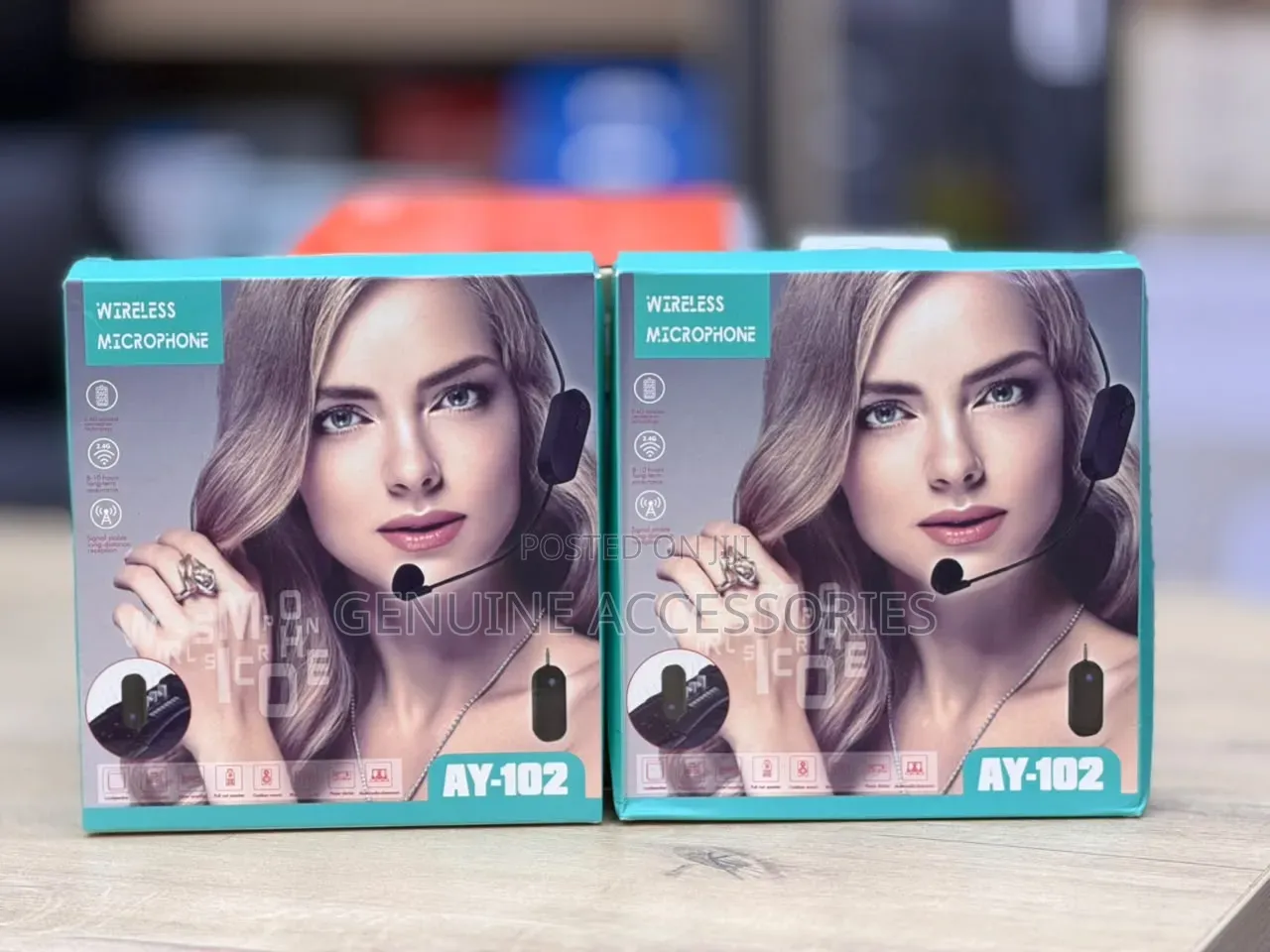 AY-102 Double Headwear Wireless Microphone