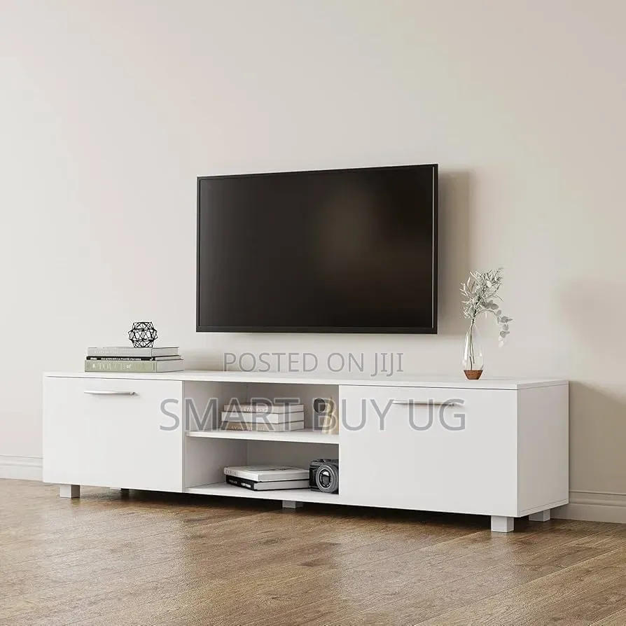 TV Stand Tvstand/ Flat TV Stand 6ft/ Storage Tvstand White