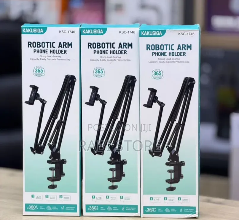 Robotic Arm Phone Holder / Tablet Holder Strong Load-Bearing Capacity