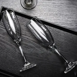 KROSNO Crystal Champagne Flutes (Set of 6)
