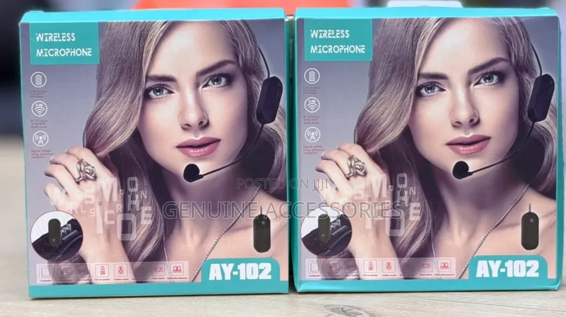 AY-102 Double Headwear Wireless Microphone