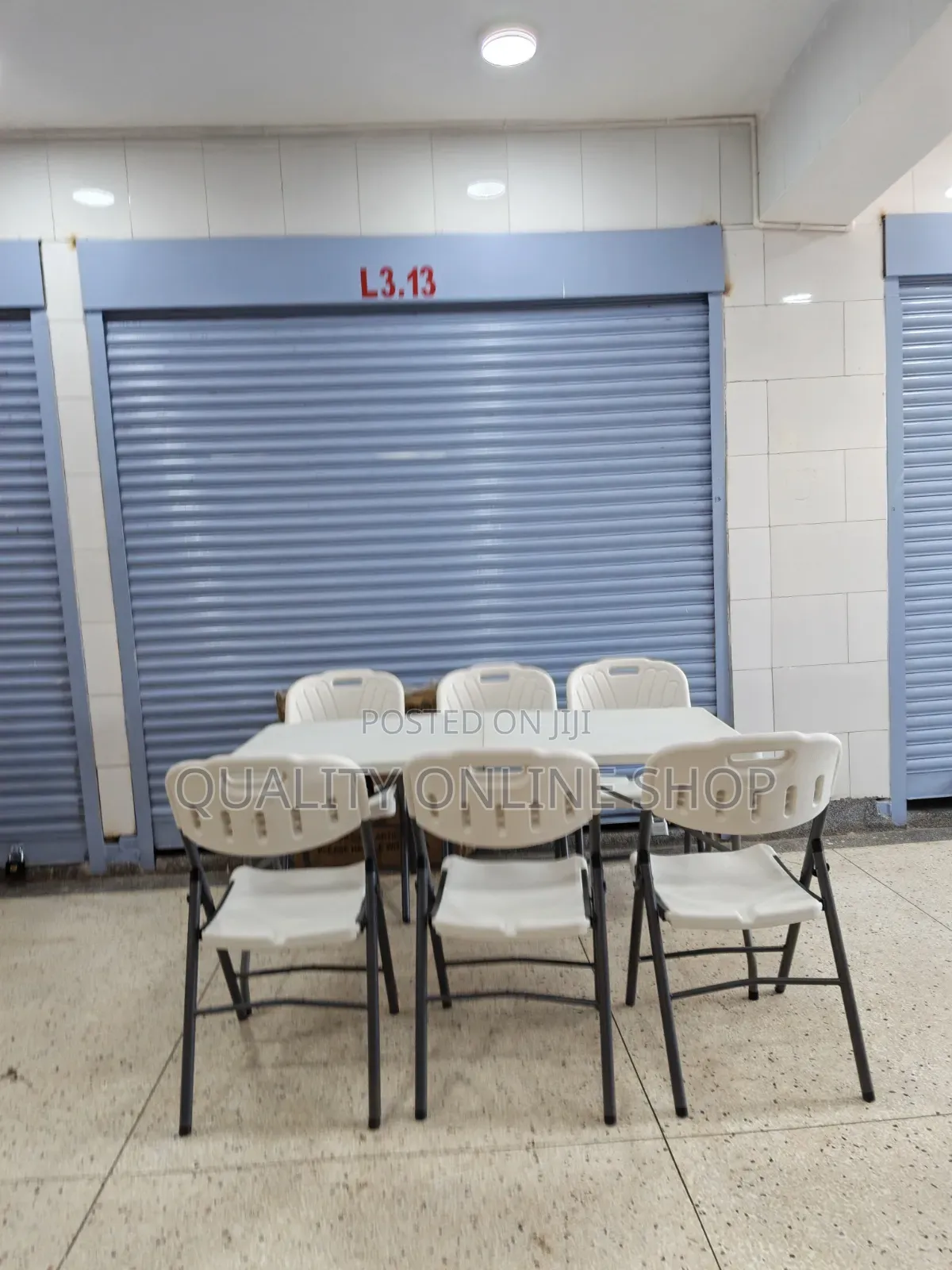 1.5m Foldable Dining Table and Chairs Plastic Table and Chairs