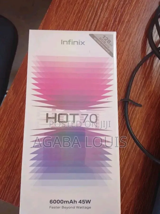 New Infinix Hot 70 128 GB Silver
