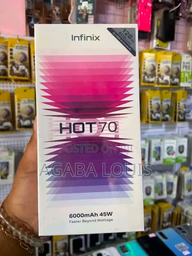 New Infinix Hot 70 128 GB Silver