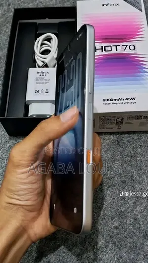 New Infinix Hot 70 128 GB Silver