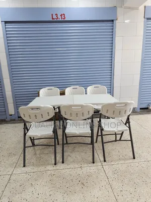 1.8m Plastic Folding Table and Chairs Set