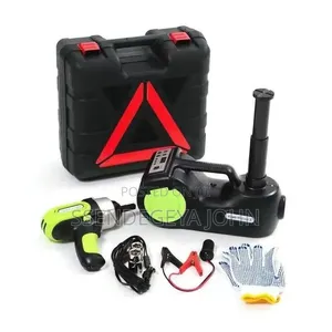Electric Hydraulic Car Jack Kit With an Electric Impact Wrench