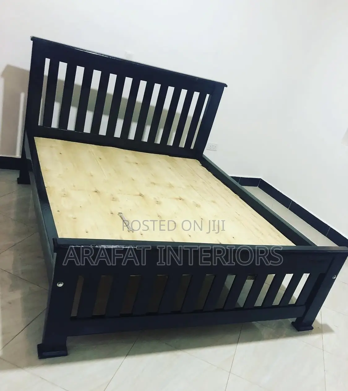 Beautiful Black Solid Wood Bed Frame in Excellent Condition.