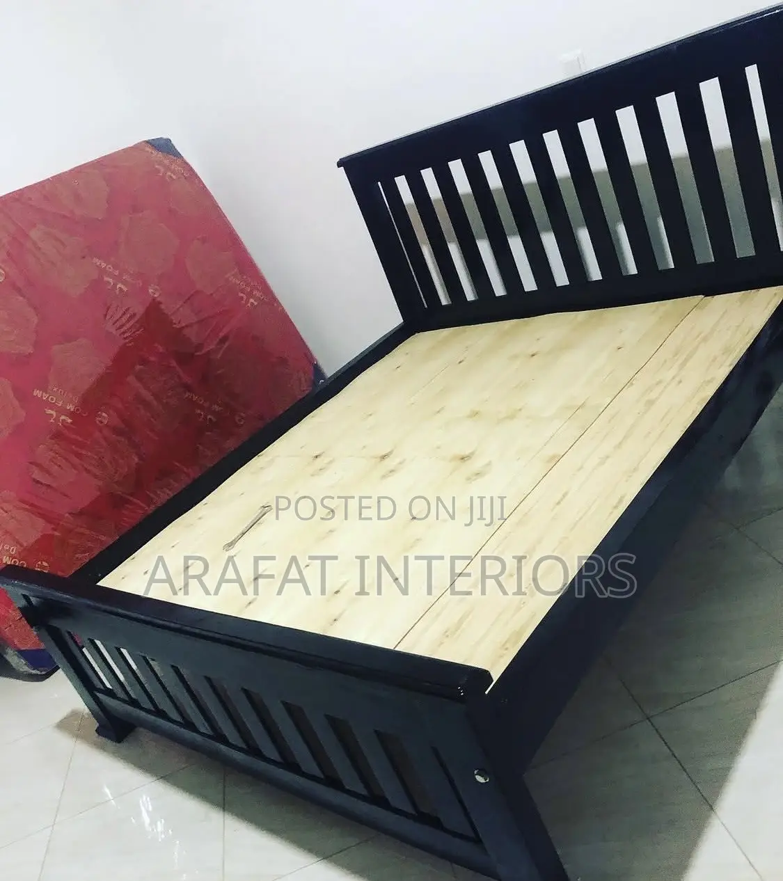 Beautiful Black Solid Wood Bed Frame in Excellent Condition.