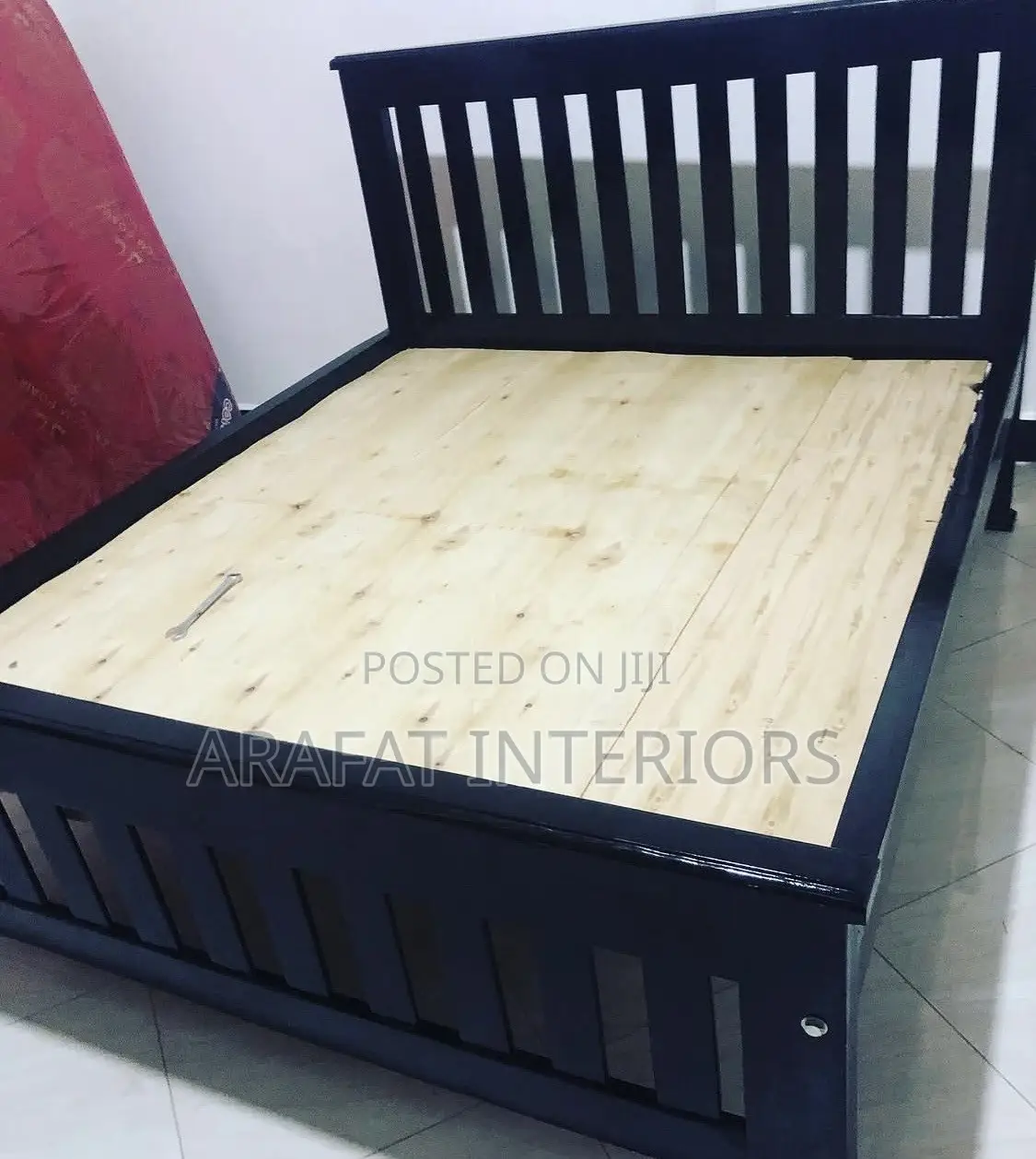 Beautiful Black Solid Wood Bed Frame in Excellent Condition.