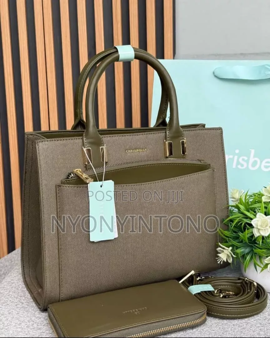 Chris Bella 2in1 Structure Handbag,long Wallet and Long Shoulder Strap