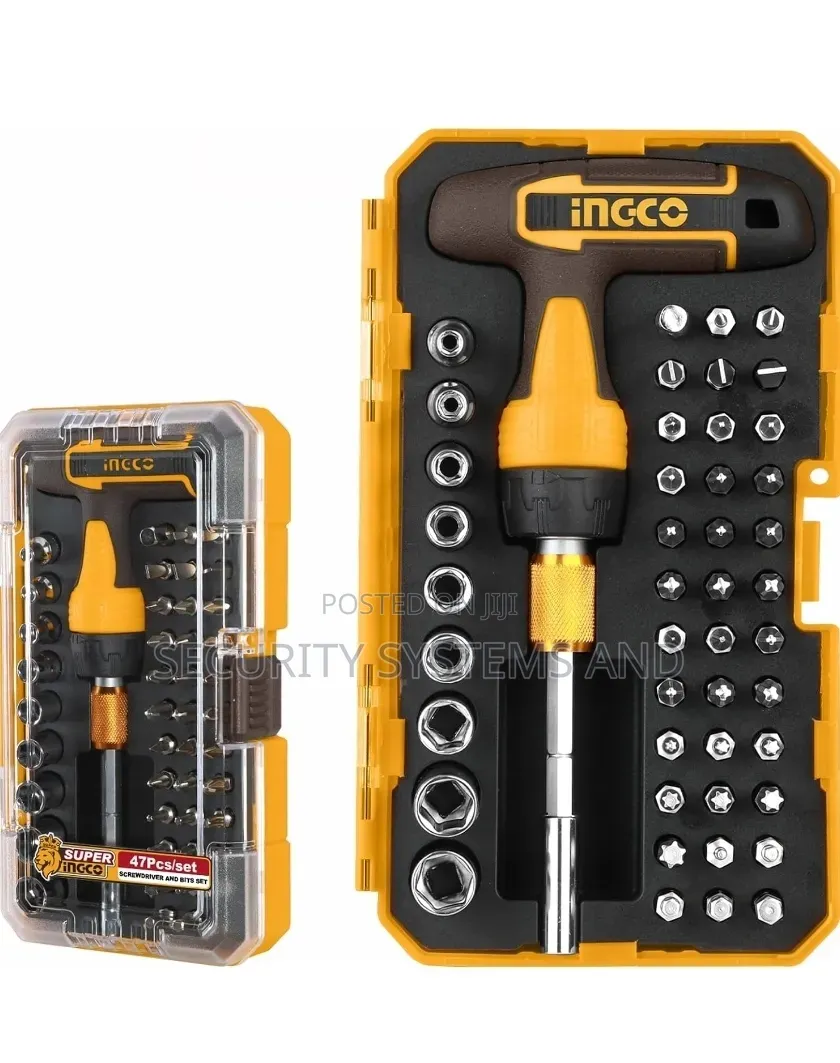 INGCO 47 PCS T-Handle Wrench Screwdriver Set HKSDB0478