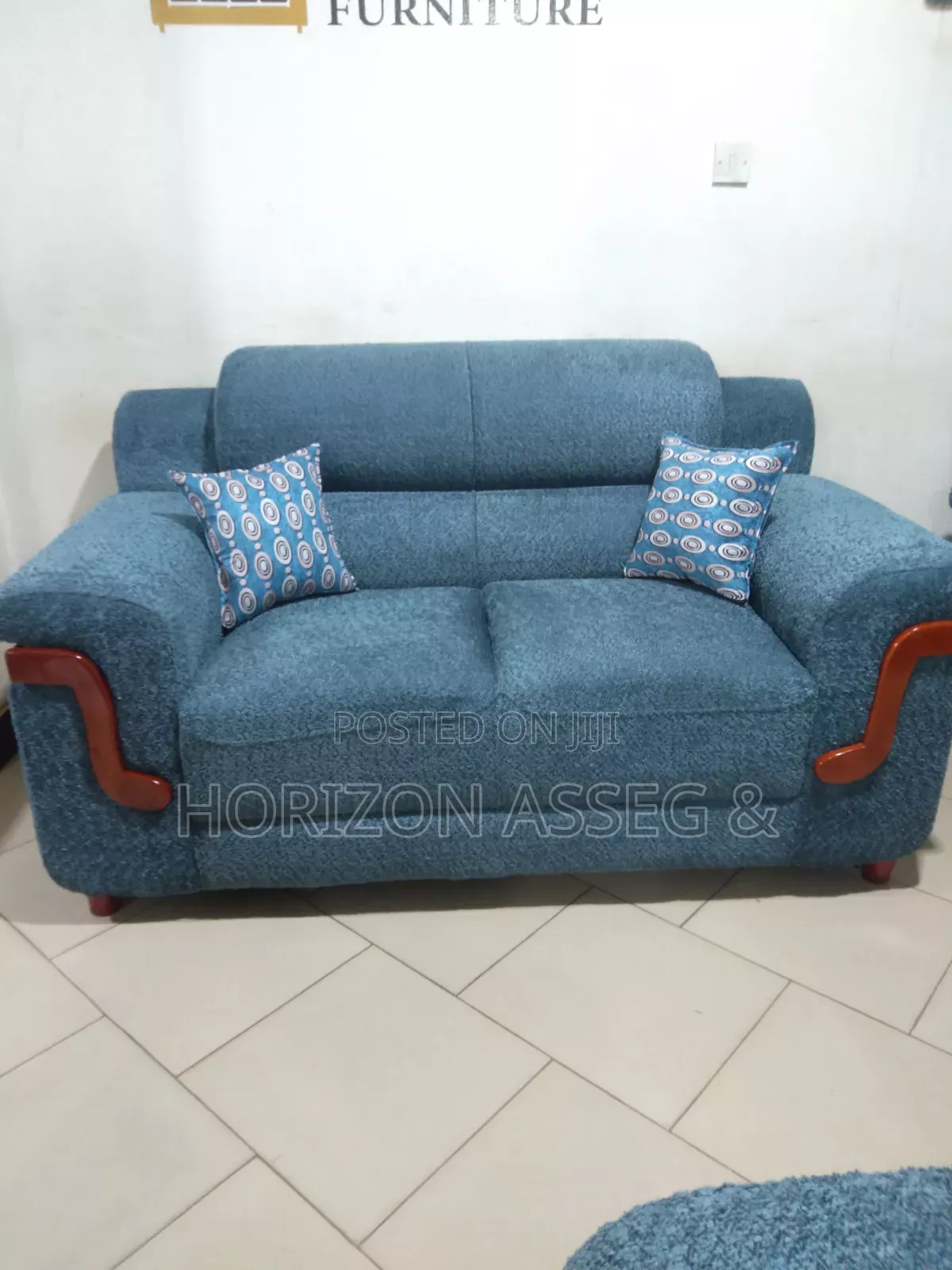 High Density 5 Seater Fabric Sofa Set