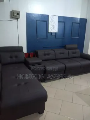 L-Shape 5 Seater High Density Leather