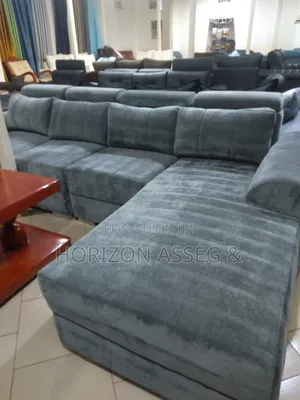 High Density L-Shape 5 Seater Sofa Set