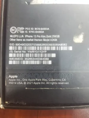 New Apple iPhone 13 Pro Max 256 GB Gold