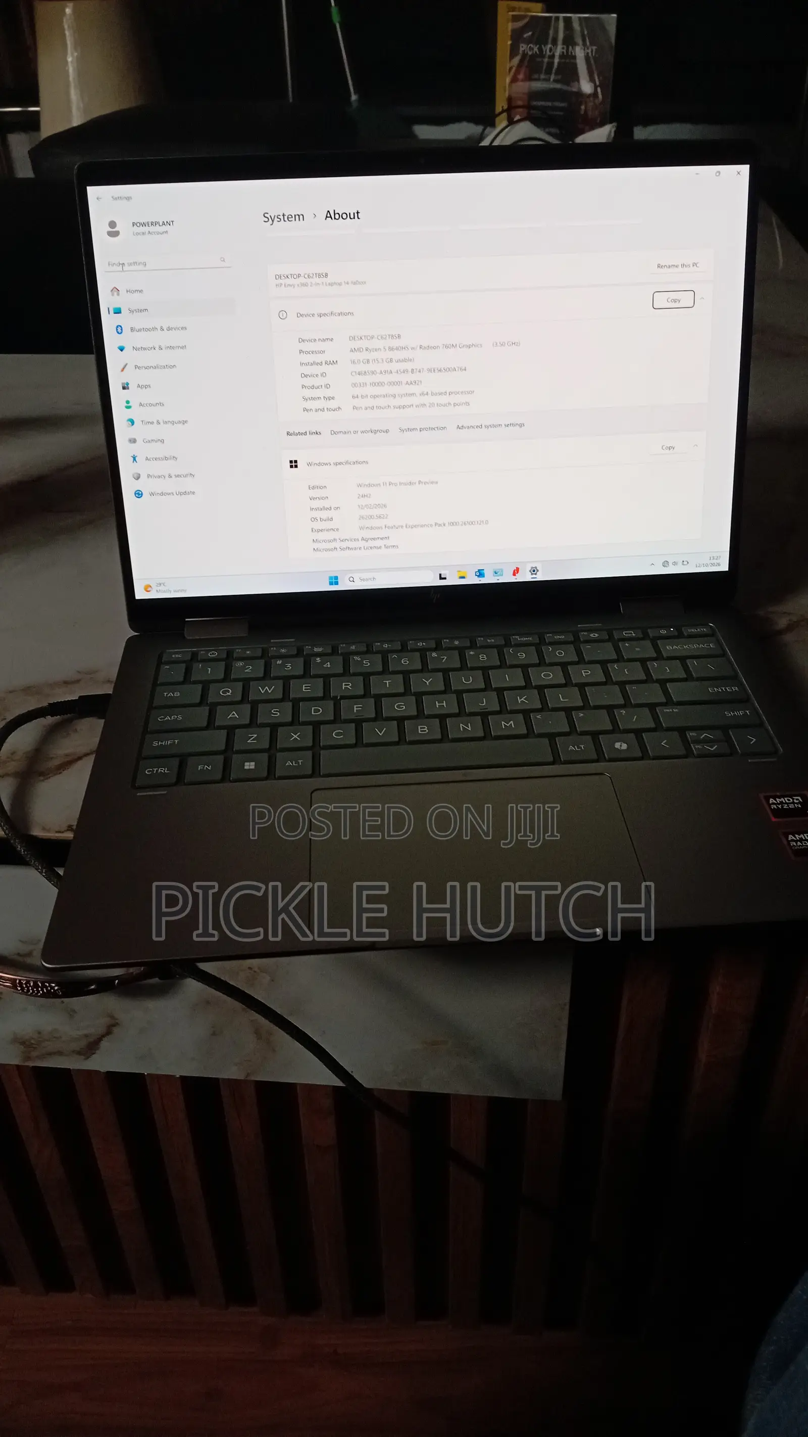 Laptop HP Envy x360 16GB AMD Ryzen 5 SSD 1T