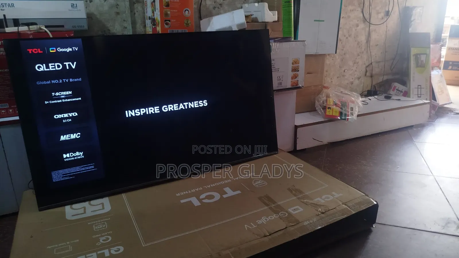55 TCL Qled Smart Android Digital Flat Screen Flameless