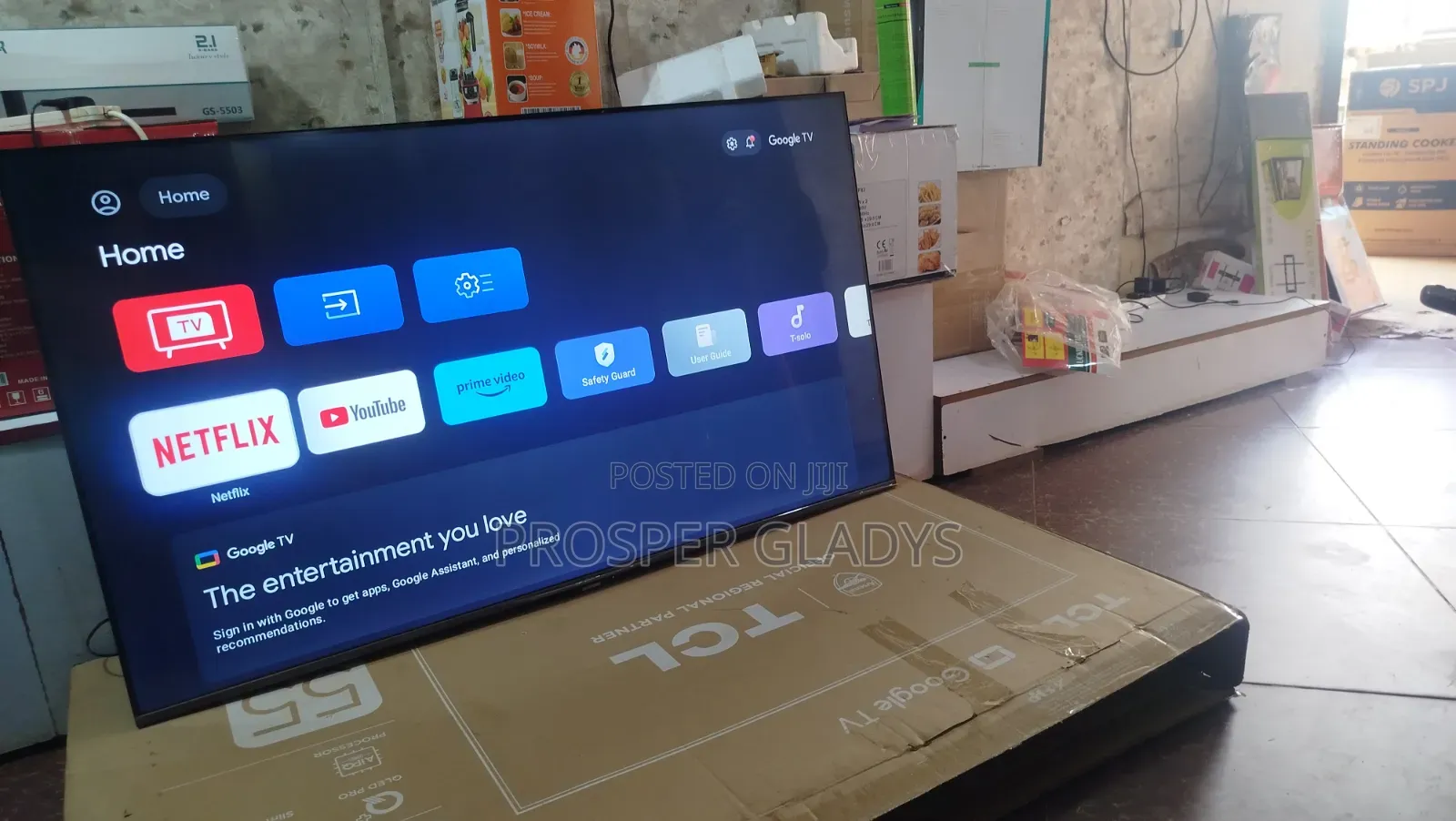 55 TCL Qled Smart Android Digital Flat Screen Flameless