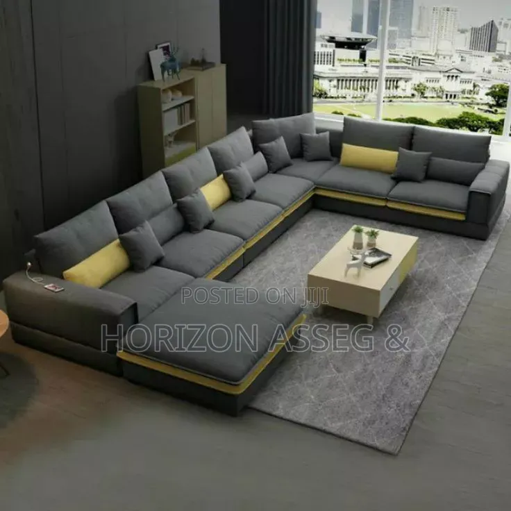 U Shape High Density 7 Seater Sofa