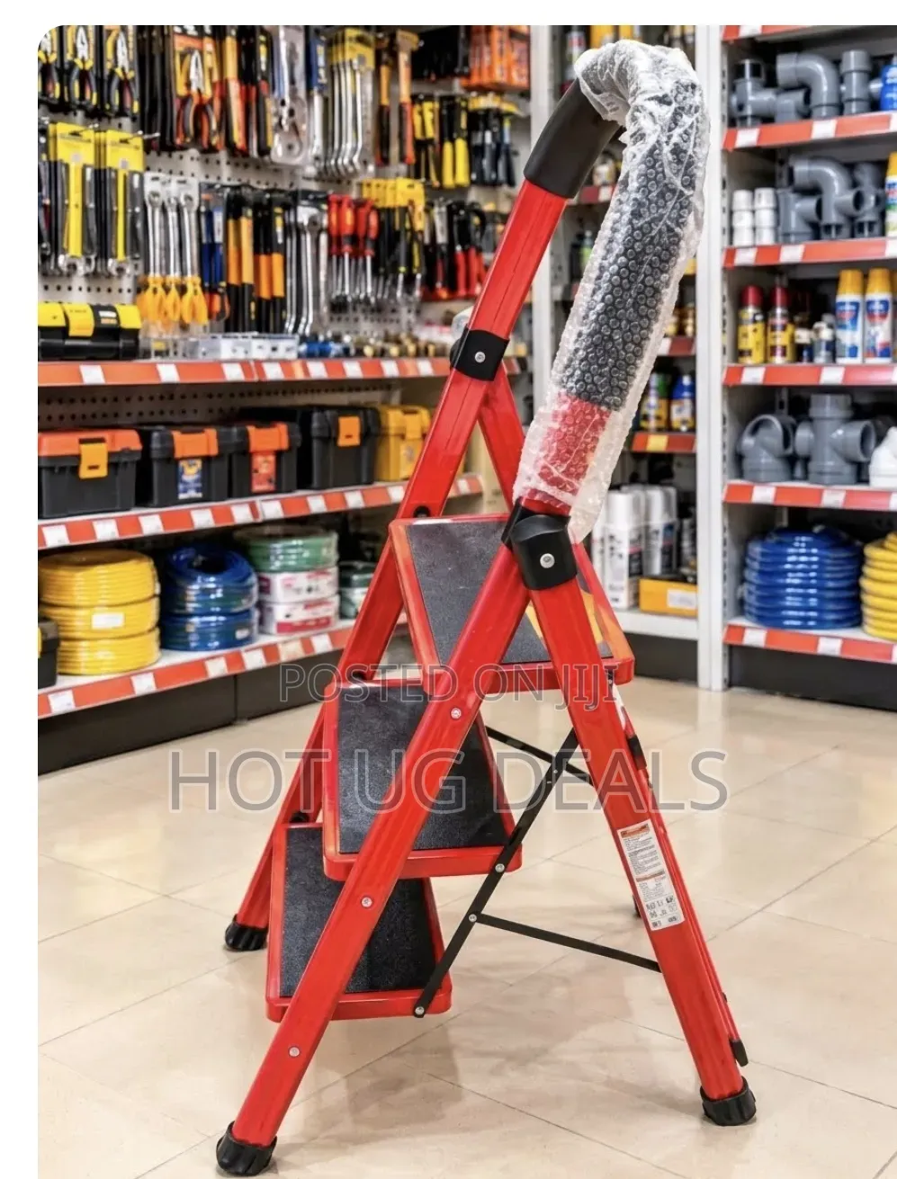 3-Step Folding Step Stool With Anti-Slip Pedals & Convenient