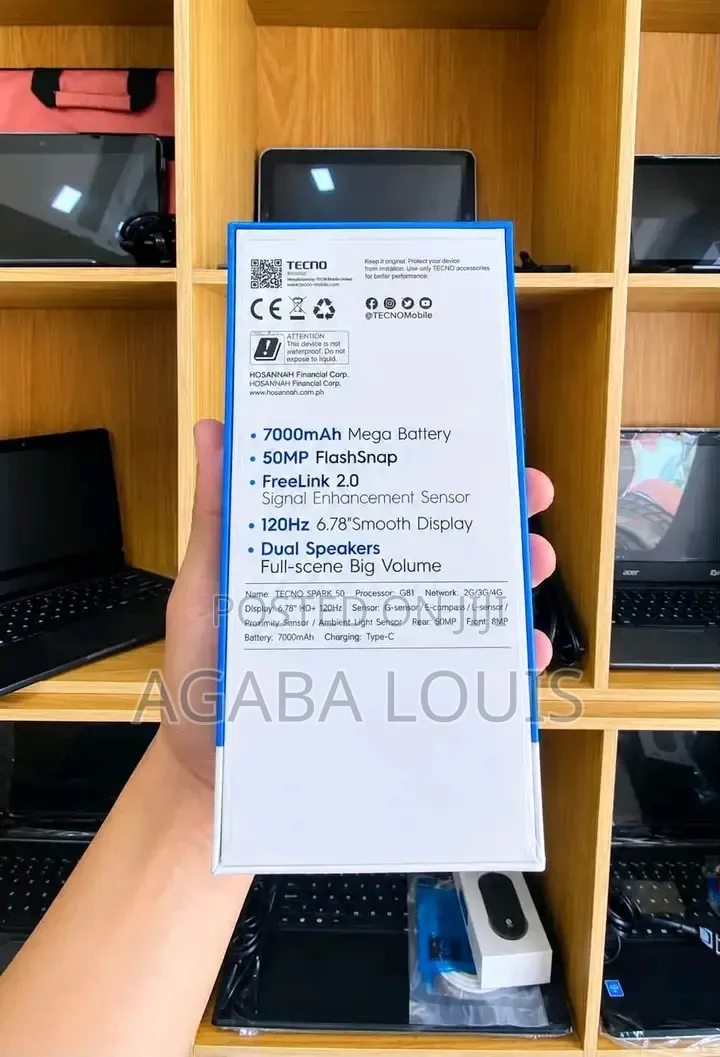 New Tecno Spark 50 128 GB Gray