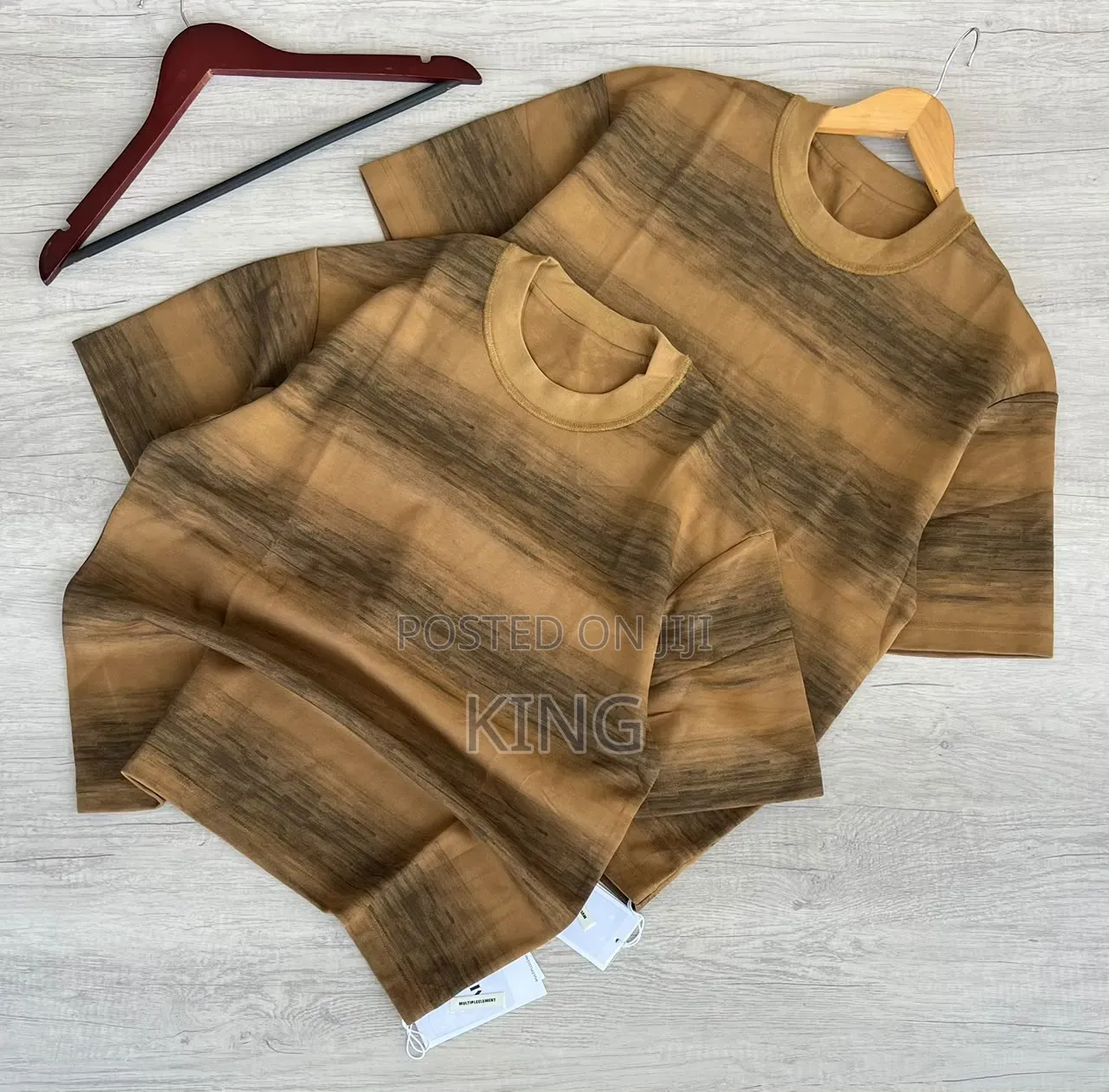 Fuzzy Stripe Flex T-Shirts