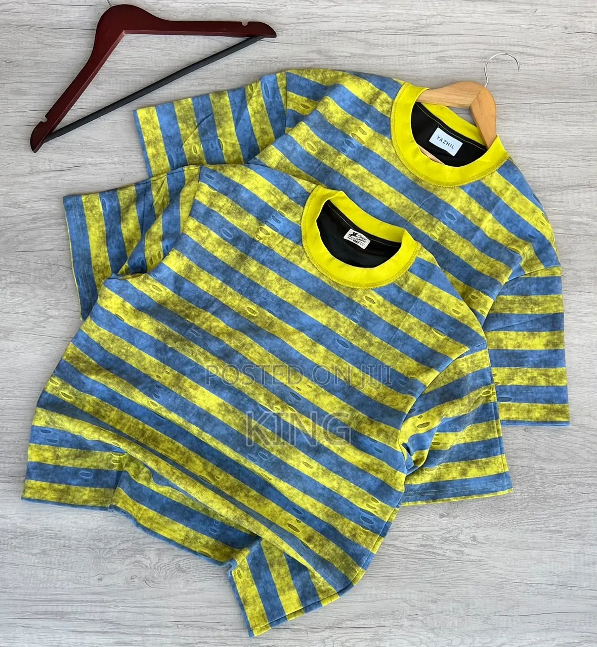 Fuzzy Stripe Flex T-Shirts