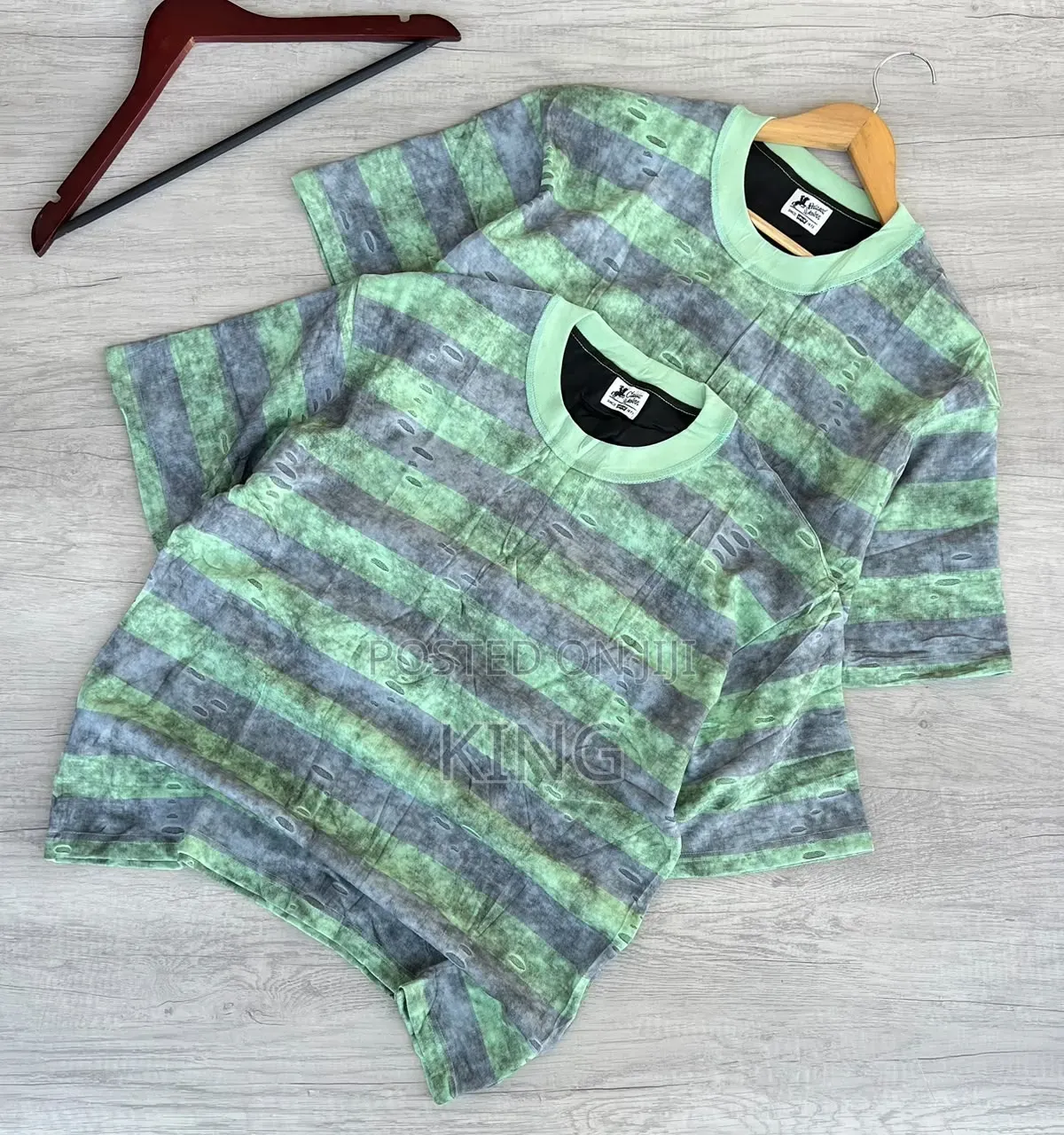 Fuzzy Stripe Flex T-Shirts