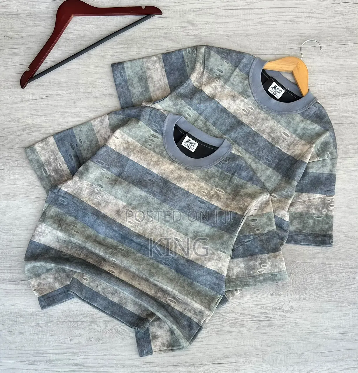 Fuzzy Stripe Flex T-Shirts