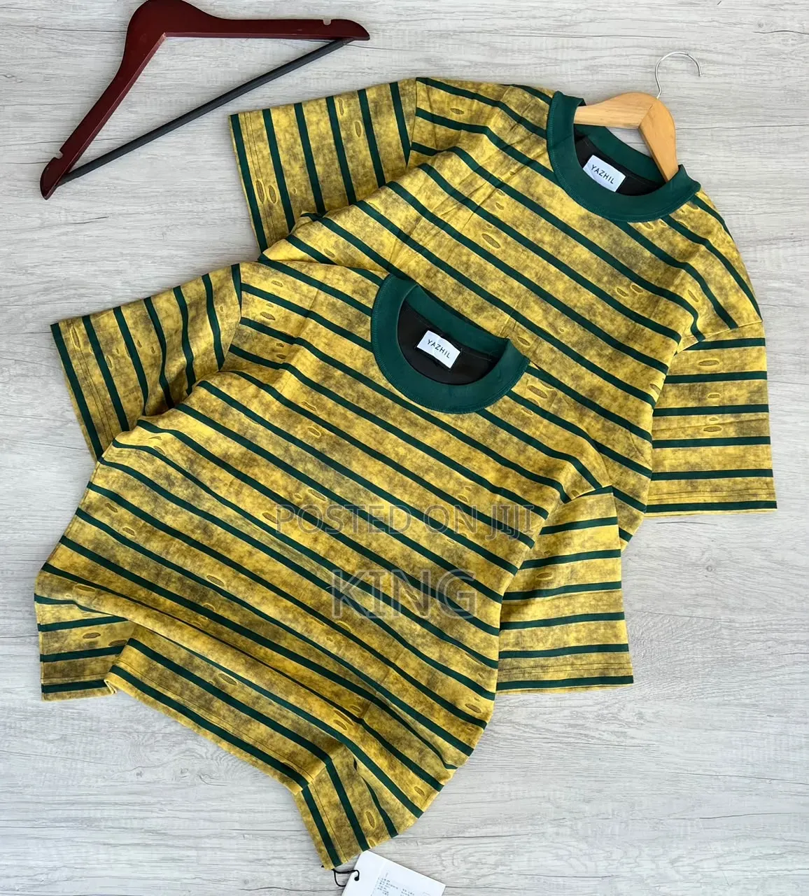 Fuzzy Stripe Flex T-Shirts