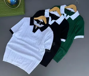 Sleeve Trim Design Knitted Shirts