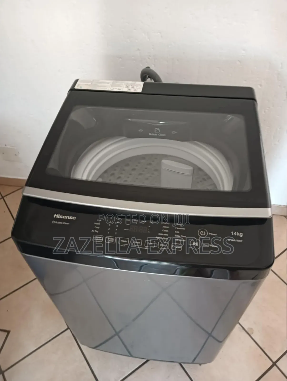 Hisense 14 Kg Top Loader Washing Machine LED Display for Clear Program