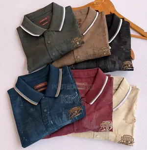 Men's Short-Sleeve Printed Polo Shirts