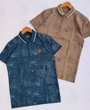 Men's Short-Sleeve Printed Polo Shirts