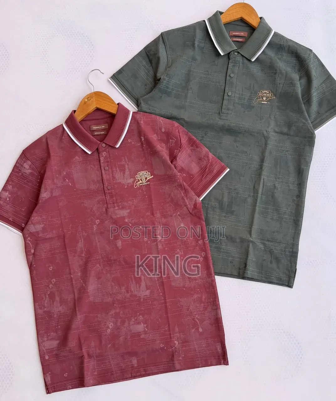 Men's Short-Sleeve Printed Polo Shirts