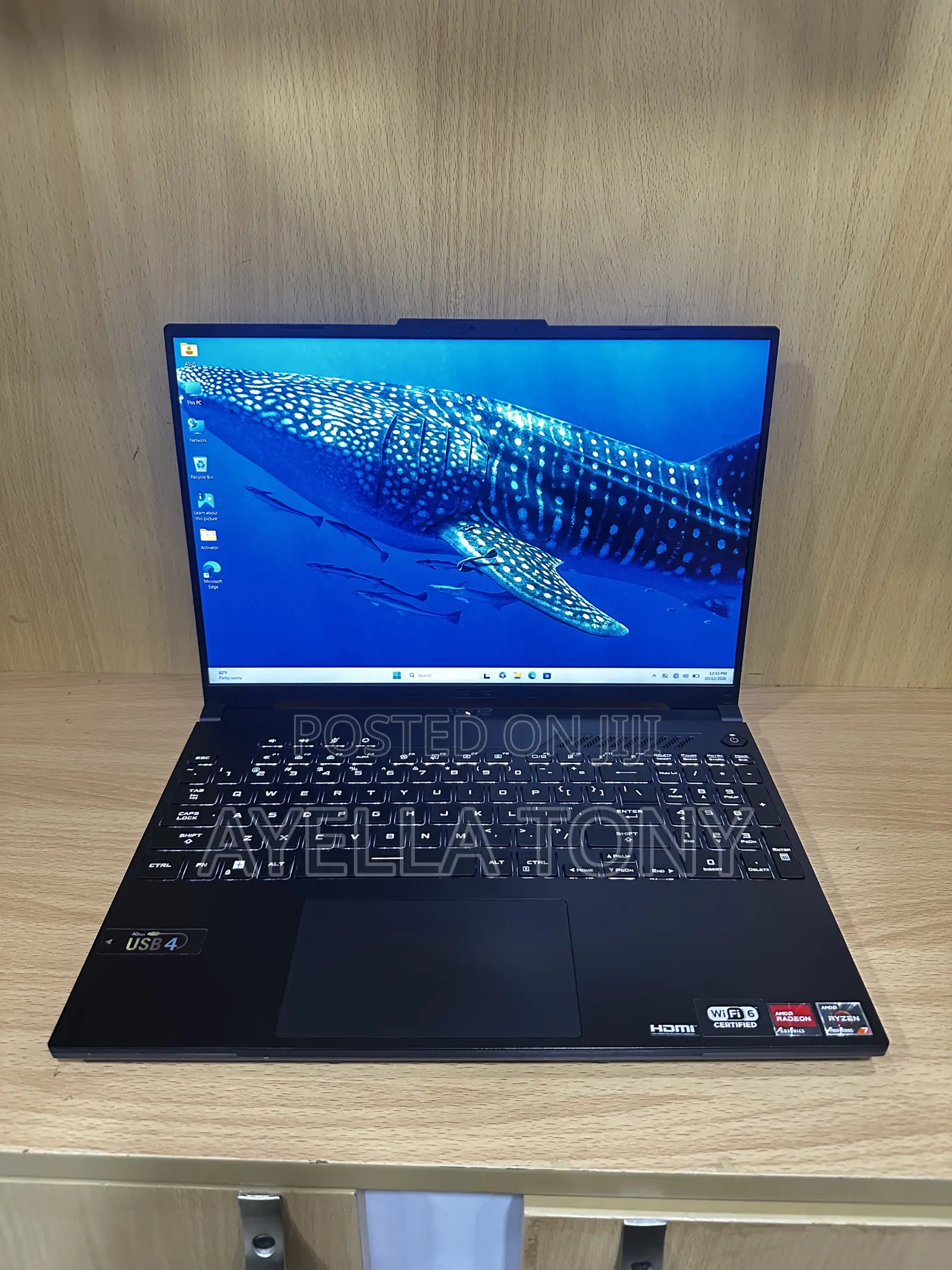 New Laptop Asus TUF Gaming A16 16GB AMD Ryzen 7 SSD 1T