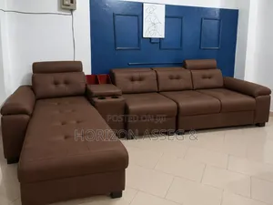 L-Shape Shape 5 Seater Leather Sofa