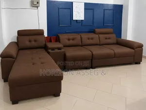 L-Shape Shape 5 Seater Leather Sofa