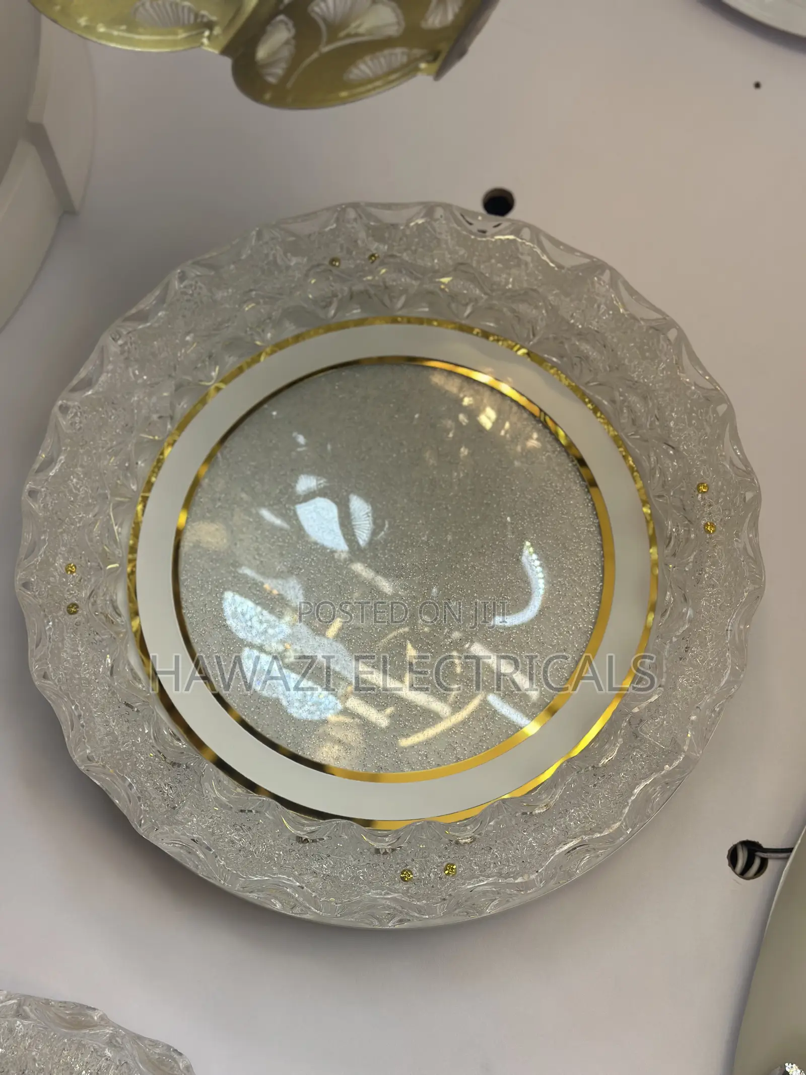 Led Changing Ceiling Light Glass