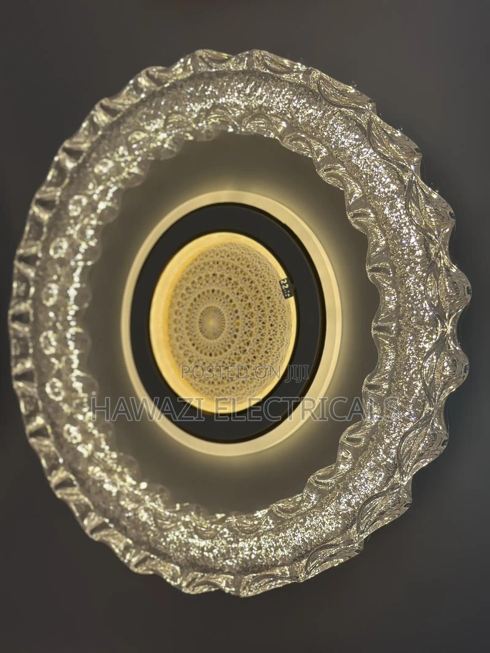 Led Changing Ceiling Light Glass