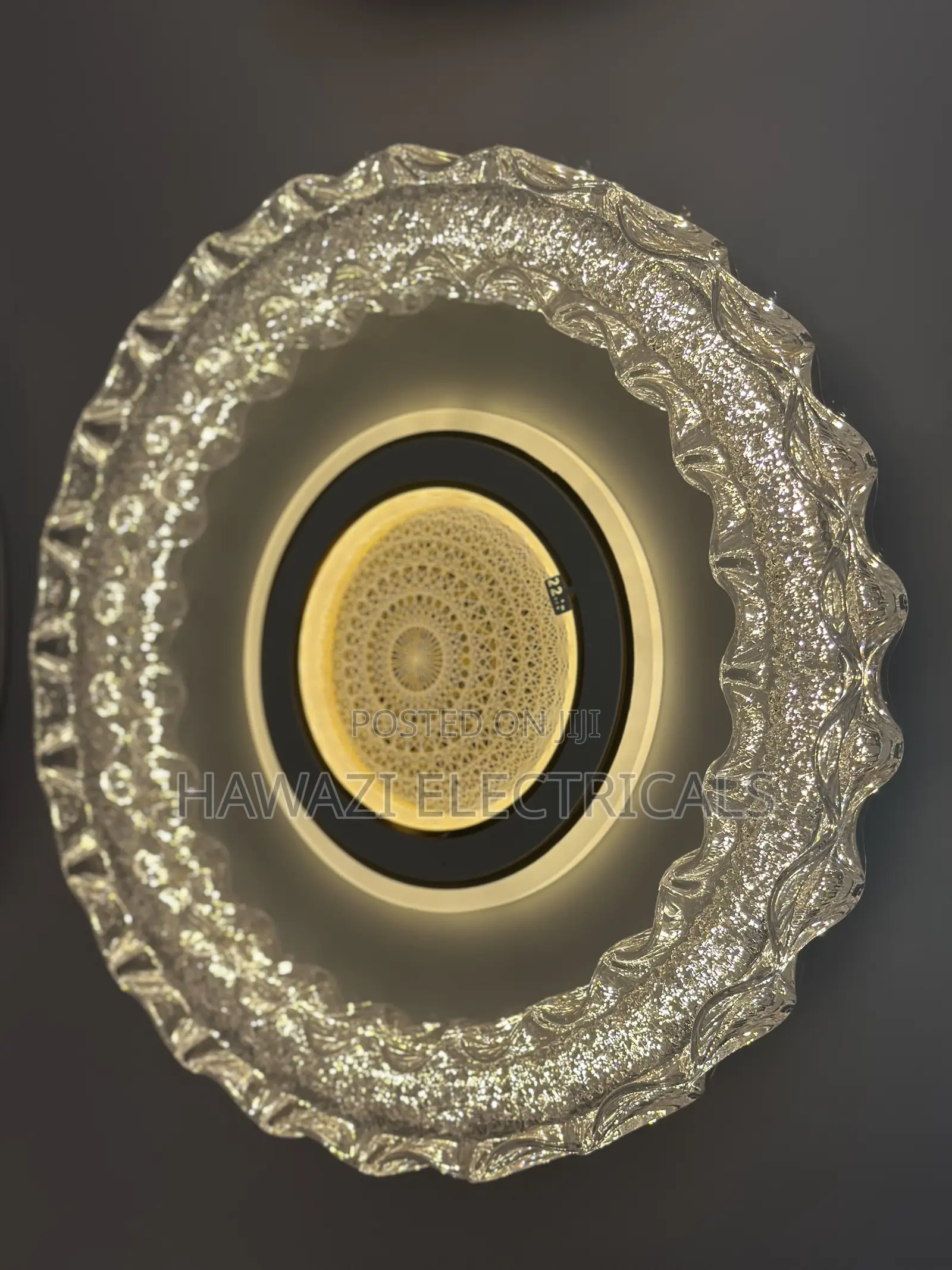 Led Changing Ceiling Light Glass