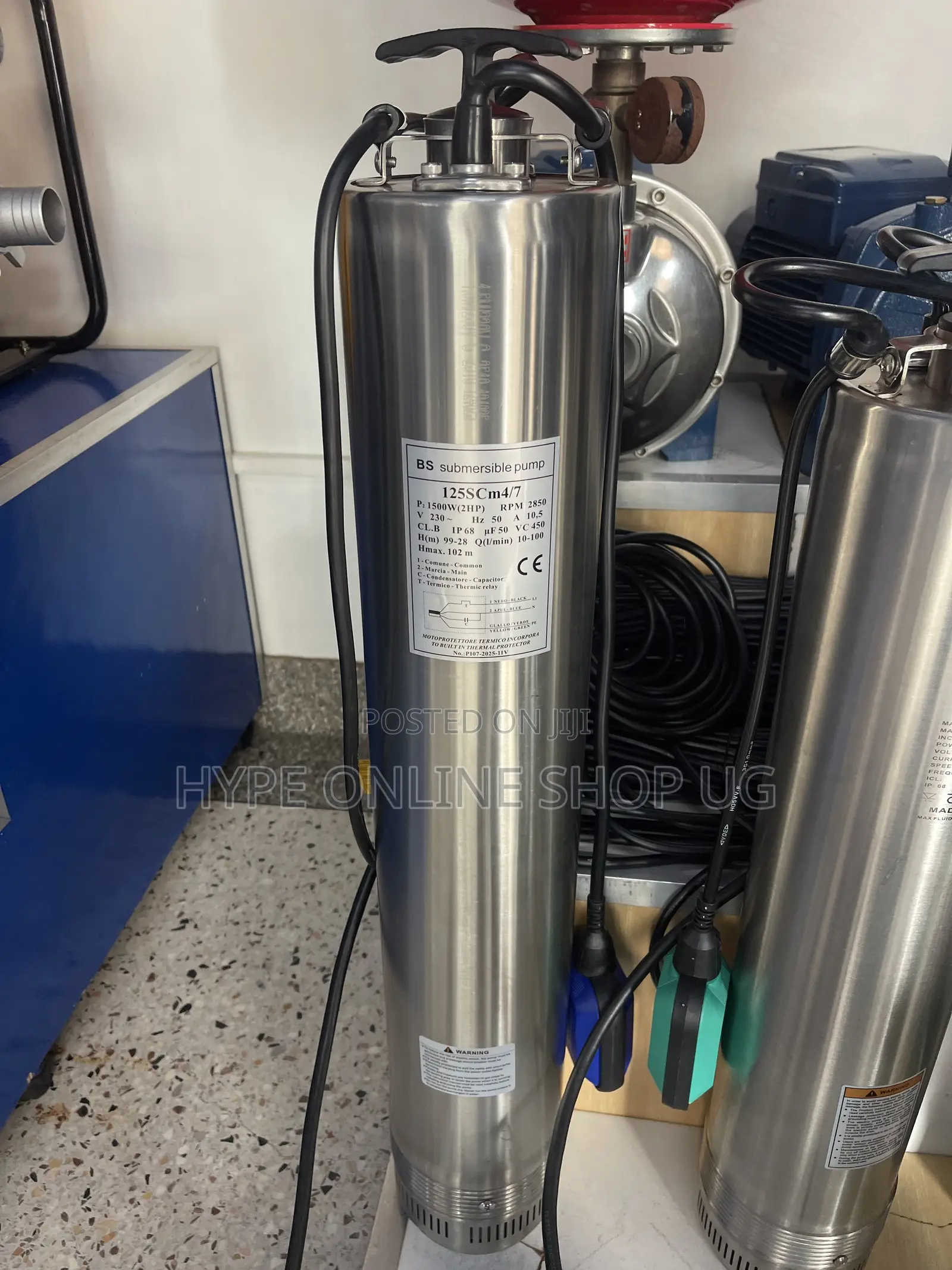 Submersible Water Pump,1500W,2Hp,H-Max 102m Brandnew