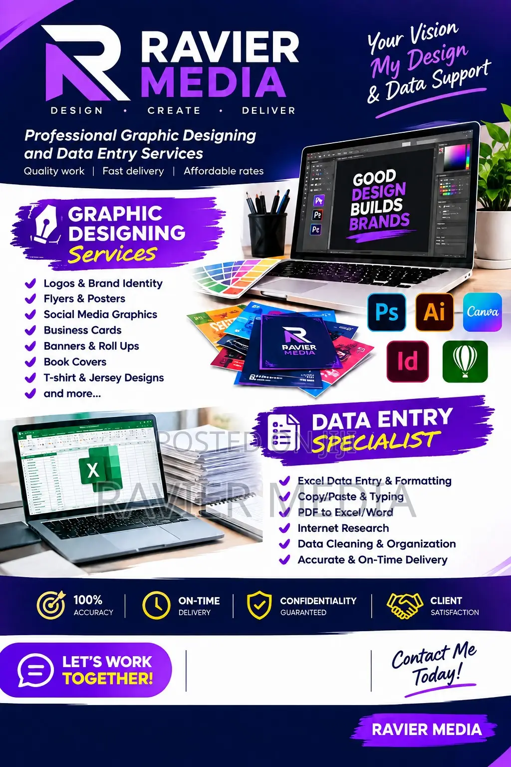 Graphic Designing and Data Entry