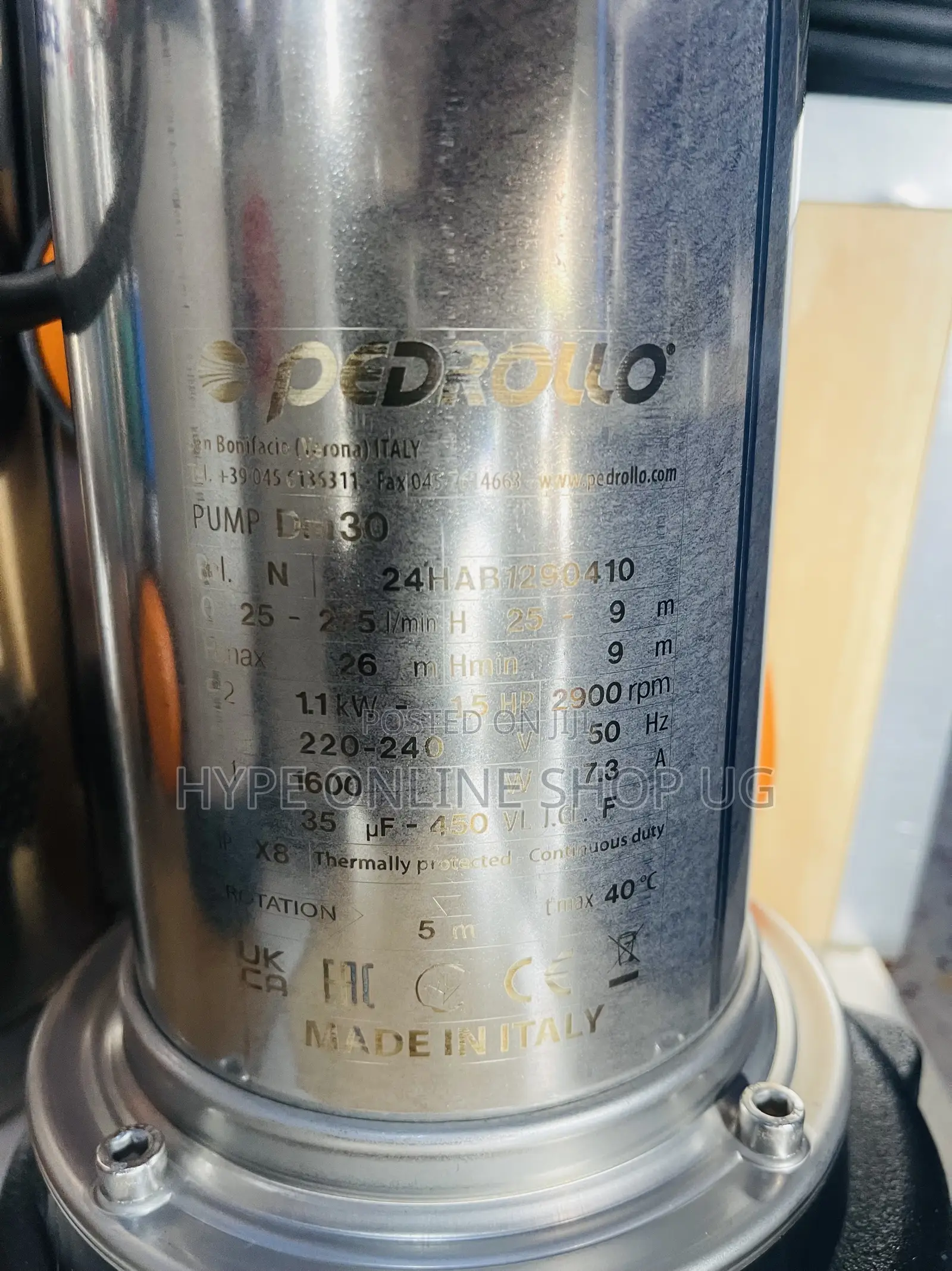 Brandnew Pedrollo H.M 26,DM 30,HP 2900 Suage Pump