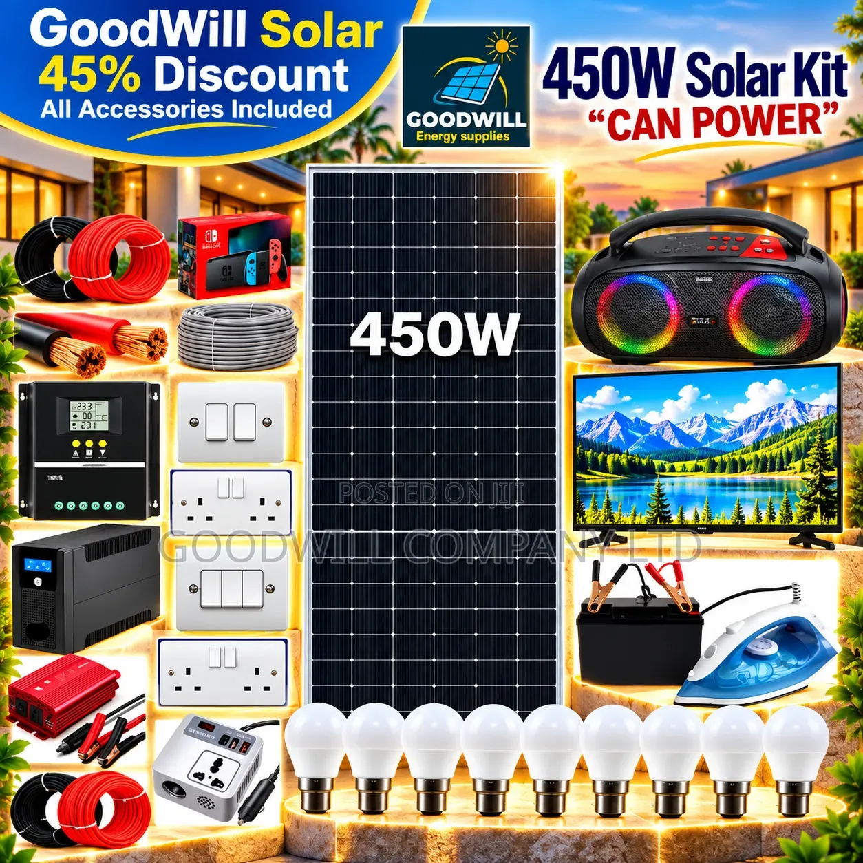 450w Clean Energy Solar System Full Kit
