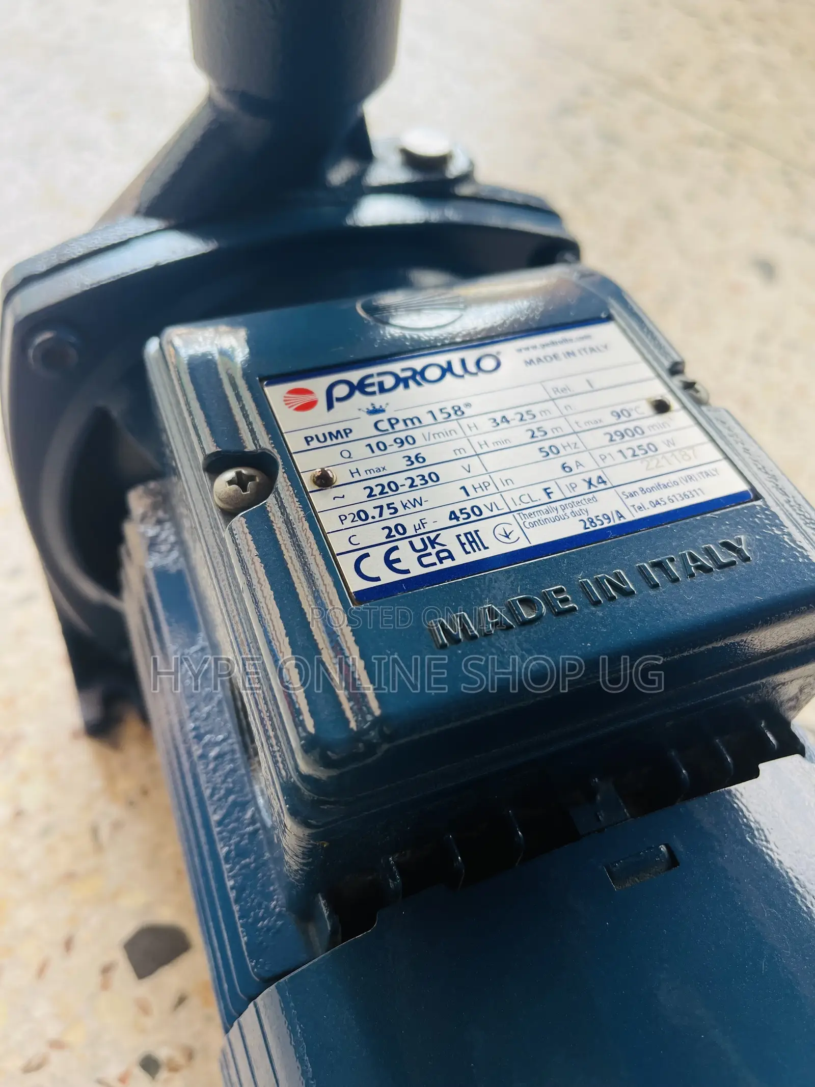 Pedrollo H-P 36,model CPM 158,sacker Water Pump